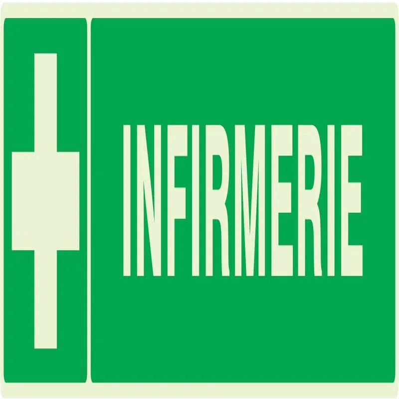 Panneau INFIRMERIE LUMINESCENT 330x75m Taliaplast 635403