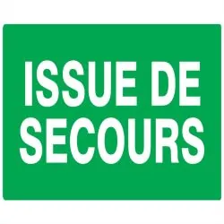 Panneau ISSUE DE SECOURS 330X200 NORMA Taliaplast 621402