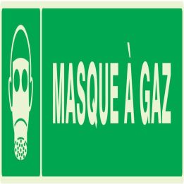 Panneau MASQUE A GAZ LUMINESCENT 330x7 Taliaplast 635411