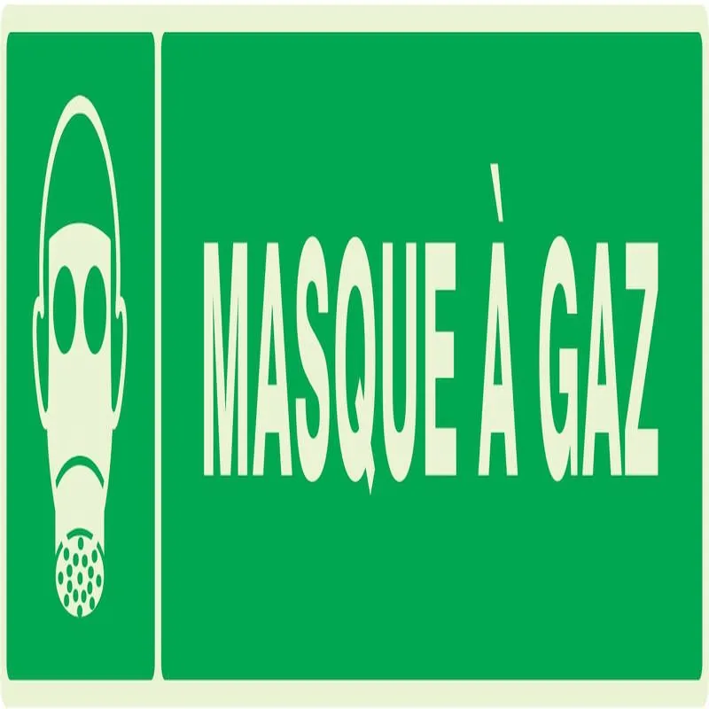 Panneau MASQUE A GAZ LUMINESCENT 330x7 Taliaplast 635411