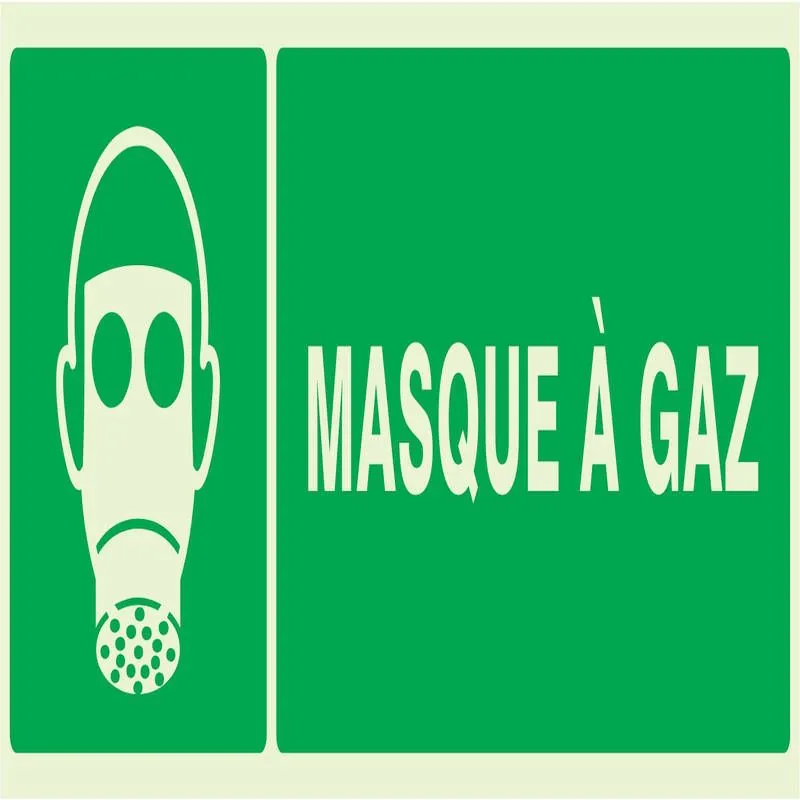 Panneau MASQUE A GAZ NORMASIGN LUMINES Taliaplast 636411