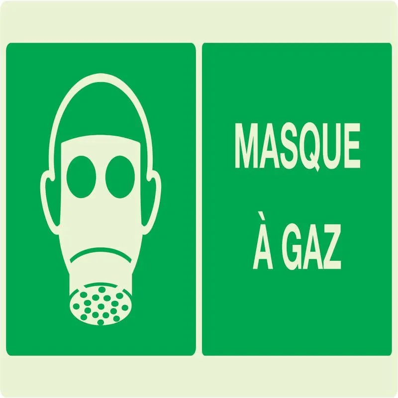 Panneau MASQUE A GAZ NORMASIGN LUMINES Taliaplast 631411