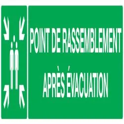 Panneau POINT RASSEMBL.APRES EVACUATI. Taliaplast 625407