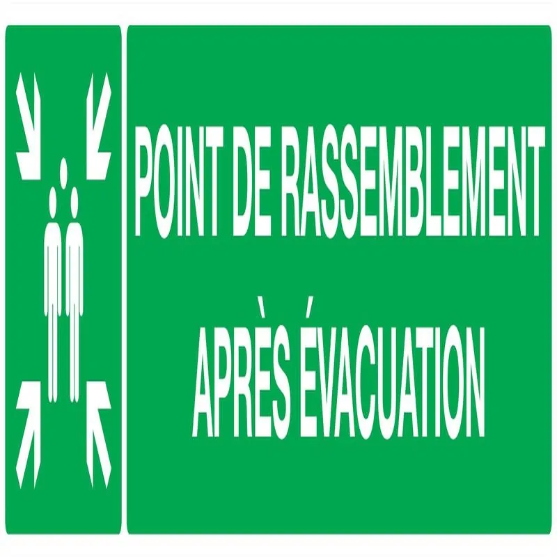 Panneau POINT RASSEMBL.APRES EVACUATI. Taliaplast 625407