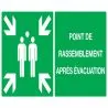 Panneau POINT RASSEMBL.APRES EVACUATI. Taliaplast 621406