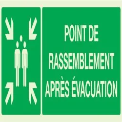 Panneau POINT RASSEMBL.APRES EVACUATI. Taliaplast 636408