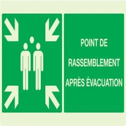 Panneau POINT RASSEMBL.APRES EVACUATI. Taliaplast 631408