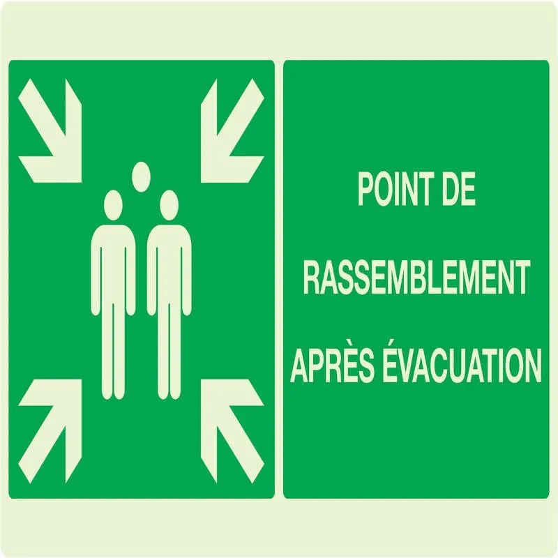 Panneau POINT RASSEMBL.APRES EVACUATI. Taliaplast 631408