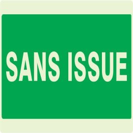 Panneau SANS ISSUE NORMASIGN LUMINESCE Taliaplast 631416