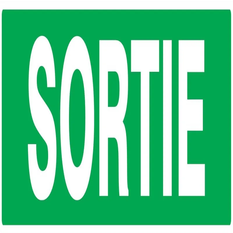 Panneau SORTIE NORMASIGN 330X75 Taliaplast 625404