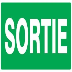 Panneau SORTIE NORMASIGN 330X120 Taliaplast 626419