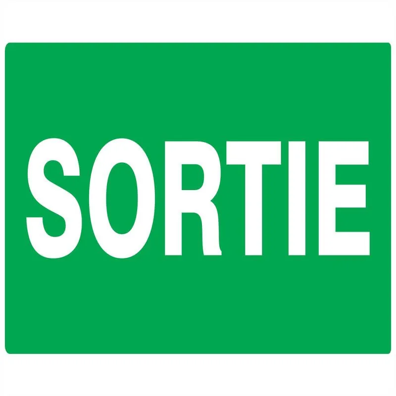 Panneau SORTIE 330X200 NORMASIGN 330X2 Taliaplast 621420