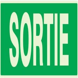 Panneau SORTIE NORMASIGN LUMINESCENT 3 Taliaplast 635404