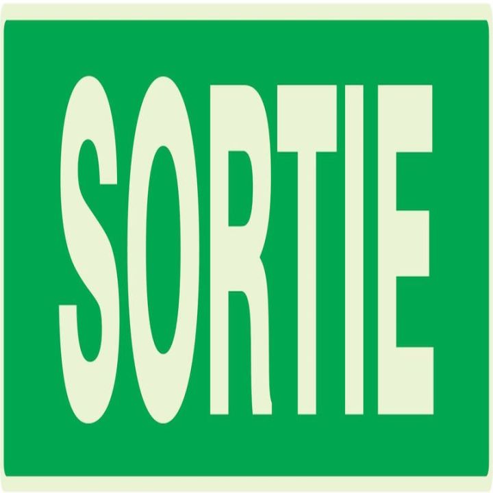 Panneau SORTIE NORMASIGN LUMINESCENT 3 Taliaplast 635404