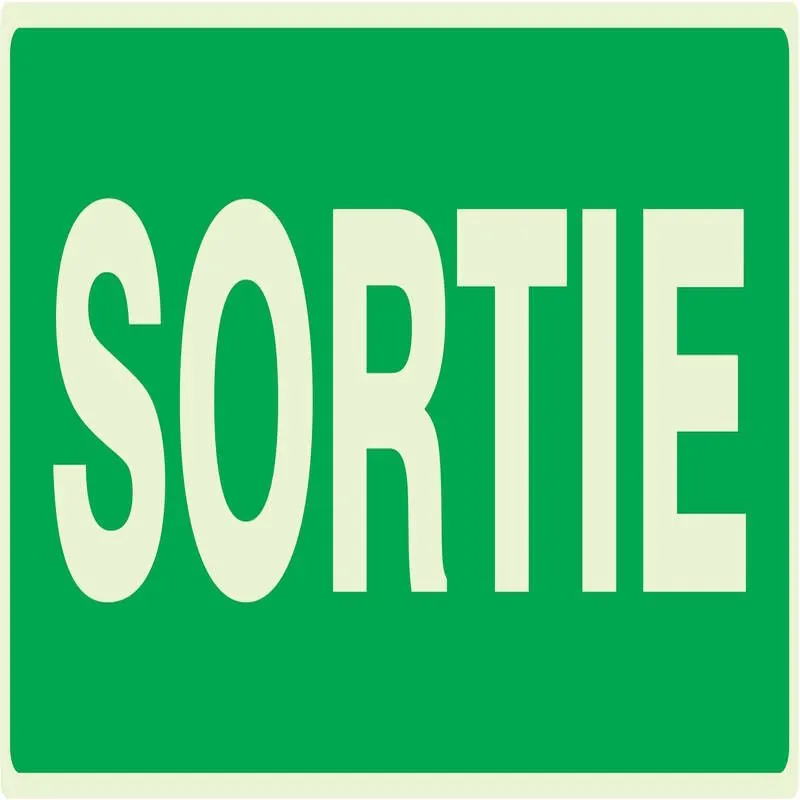 Panneau SORTIE NORMASIGN LUMINESCENT 3 Taliaplast 636404