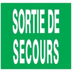 Panneau SORTIE DE SECOURS 200X52 NORMA Taliaplast 620432