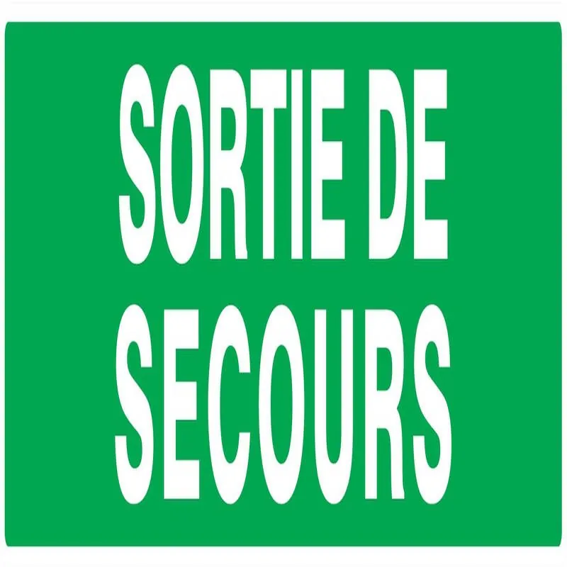 Panneau SORTIE DE SECOURS NORMASIGN 33 Taliaplast 625432