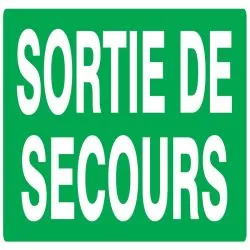 Panneau SORTIE DE SECOURS NORMASIGN 33 Taliaplast 626417