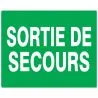 Panneau SORTIE DE SECOURS 330X200 NORM Taliaplast 621432