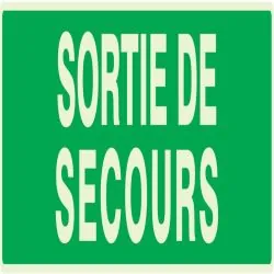 Panneau SORTIE DE SECOURS NORMASIGN LU Taliaplast 635432