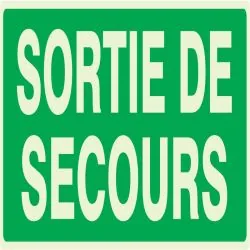 Panneau SORTIE DE SECOURS NORMASIGN LU Taliaplast 636432