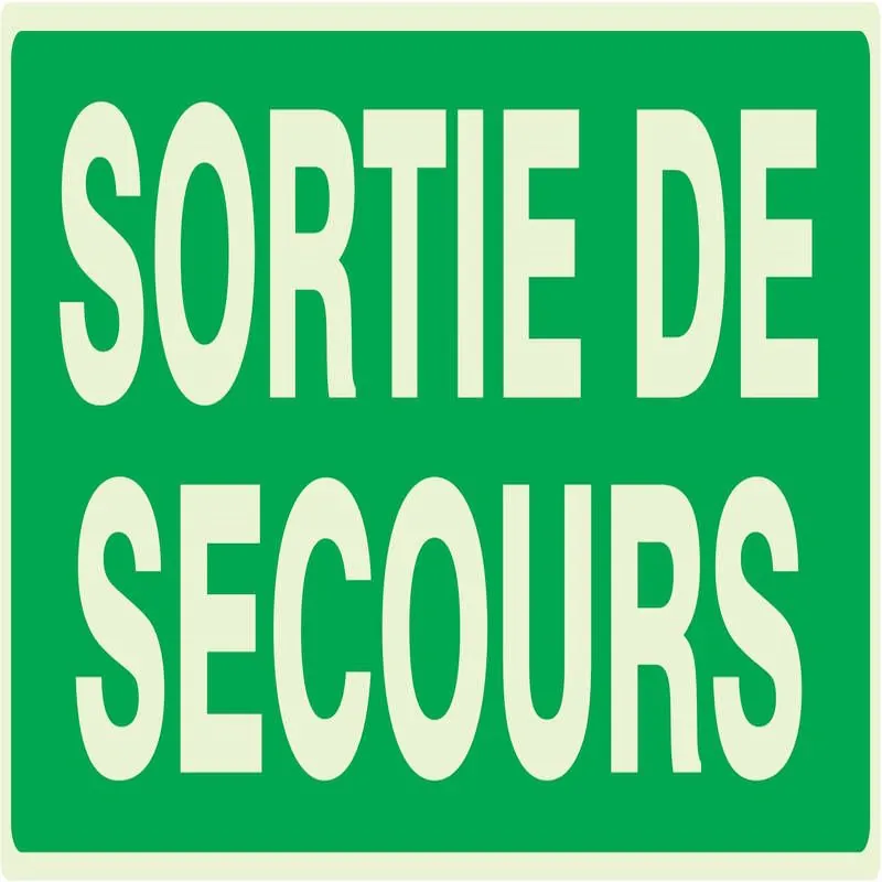 Panneau SORTIE DE SECOURS NORMASIGN LU Taliaplast 636432