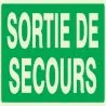 Panneau SORTIE DE SECOURS NORMASIGN LU Taliaplast 636432