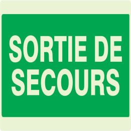 Panneau SORTIE DE SECOURS NORMASIGN LU Taliaplast 631432