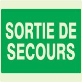 Panneau SORTIE DE SECOURS NORMASIGN LU Taliaplast 631432
