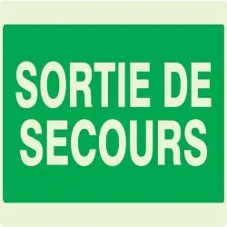 Panneau SORTIE DE SECOURS NORMASIGN LU Taliaplast 631432