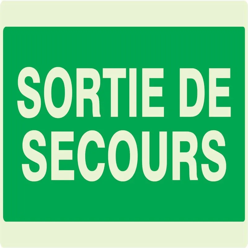Panneau SORTIE DE SECOURS NORMASIGN LU Taliaplast 631432