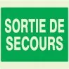 Panneau SORTIE DE SECOURS NORMASIGN LU Taliaplast 631432