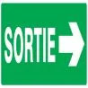 Panneau SORTIE FLECHE A DROITE NORMASI Taliaplast 626401