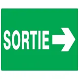 Panneau SORTIE FLECH.A DROITE 330X200 Taliaplast 621419