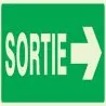 Panneau SORTIE FLECHE A DROITE NORMASI Taliaplast 636417