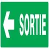 Panneau SORT.FLECHE A GAUCHE 200x52 NO Taliaplast 620418