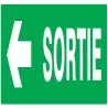 Panneau SORTIE FLECHE A GAUCHE NORMASI Taliaplast 625418