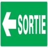 Panneau SORTIE FLECHE A GAUCHE NORMASI Taliaplast 626416