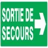 Panneau SORT.SEC.FLECHE A DROITE NORMA Taliaplast 626414