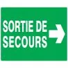 Panneau SORT.SEC.FLECH.A DROIT.330x200 Taliaplast 621416