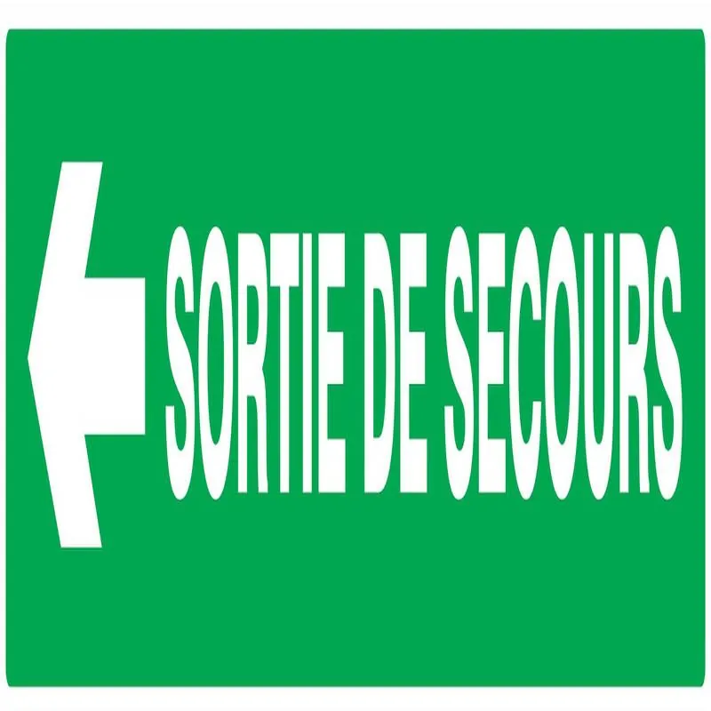 Panneau SORTIE SECOURS FLECH.A GAUCHE Taliaplast 625414