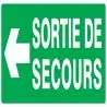 Panneau SORT.SEC.FLECHE A GAUCHE NORMA Taliaplast 626413