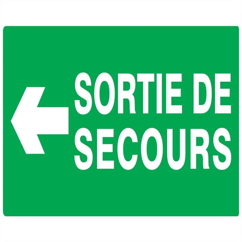 Panneau SORT.SEC.FLECH.A GAUCH 330x200 Taliaplast 621415