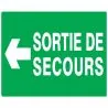 Panneau SORT.SEC.FLECH.A GAUCH 330x200 Taliaplast 621415