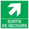 Panneau SORT.FLECHE EN HAUT A DROITE N Taliaplast 628408