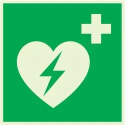 Panneau DEFIBRIL.AUTO EXTERNE P/COEUR Taliaplast 638421