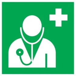 Panneau MEDECIN 200X200 NORMASIGN 200X Taliaplast 628415