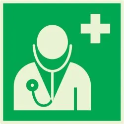 Panneau MEDECIN 200X200 NORMASIGN LUMI Taliaplast 638415