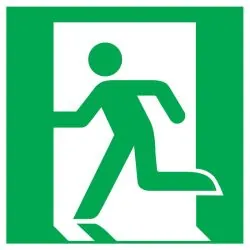 Panneau SORTIE SECOURS A GAUCHE NORMAS Taliaplast 628416