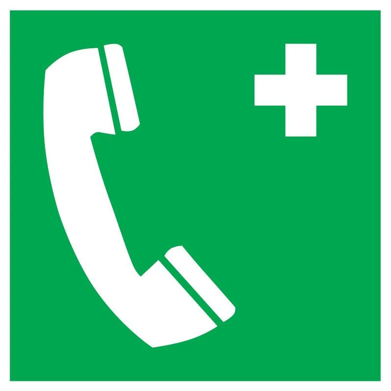Panneau TELEPHONE D'URGENCE 20X200 NOR Taliaplast 628404